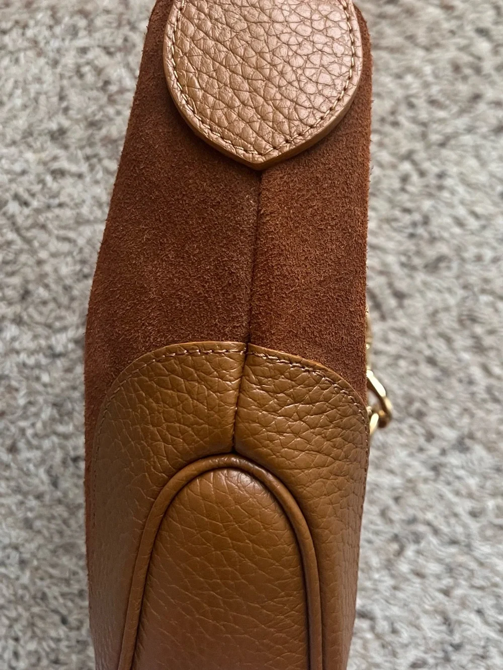 Isadora Norina Italian Suede Leather Hobo Shoulder Bag